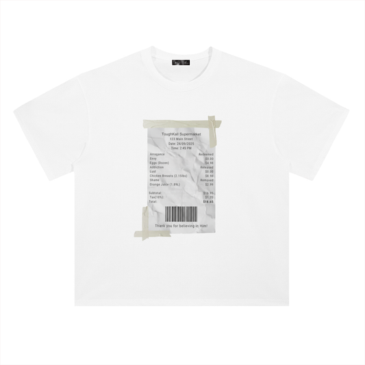 DIY Repentance Receipt T-Shirt